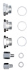 551186-LT Master Oil and Coolant Sensor Adapter Set for Gen V GM LT Engines - image 1