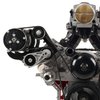 551474-3B Heavy-Duty A/C Compressor Bracket Kit for GM LS Engines w/Truck, SUV, LS1, LS3, LSX Crank Pulley Spacing [Black] - image 2