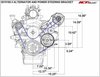 551519X-3 LS Alternator and Power Steering Pump Bracket Kit - image 2
