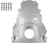 551595-LS01 Billet Timing Chain Cover w/(2) Turbo Oil Returns Fits GM Gen IV LS Engine [-10AN ORB] - image 1