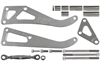 Billet Power Steering and Alternator Bracket Kit for Small Block Chevy with Long Water Pump