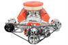 Alternator, Power Steering and A/C Compressor Bracket Kit Small Block Chevy with Long Water Pump