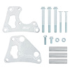 BKT-LS-PS01-2 LS Saginaw Type-2 Power Steering Pump Bracket Kit for Camaro Spacing w/ Turbo Headers - image 1