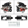 EM-LS-ADJ01 LS Engine Slider Swap Mount 1975-1998 Small Block Chevy Vehicle Adapter [Black Powder Coat] - image 1