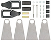 EM-LS-UNV1 LS Universal Engine Mount Kit for Custom Installations
