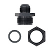 F16AN1250CP Water Pump -16AN to Radiator Hose Adapter [Black Anodized Billet Aluminum - image 1