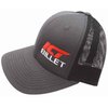 Embroidered Gray & Black Trucker Hat - image 3