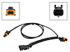 WAALT41-36DBL Dual Alternator Wire Harness Adapter 28 in. LS and Gen V LT Engines w/2-Pin High Amp Connector - image 1