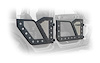 Front Rock Doors with Aluminum Mesh for 2018-2019 Jeep Wrangler JL Unlimited 4-Door - image 1
