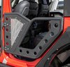 Rear Rock Doors fits Select Jeep Wrangler JL 2/4-Door and Jeep Gladiator JT Models - Black Powder-Coated Finish - image 2