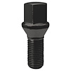 17018BC Lug Bolt, Cone Seat, 17 mm, 14 mm x 1.50, Black, 27 mm - image 1