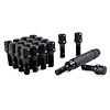 17125SDBC Spline-Lug Bolt, 12 mm x 1.25 28 mm, Black