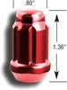 21138RD Small Diameter Acorn-Lug Kit, 12 mm x 1.50, Red - image 2
