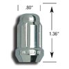 21188HT Small Diameter Acorn-Lug Kit, 1/2", Chrome - image 2