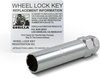 21681SD Small Diameter Lock Acorn Lug Kit, 1/2", Chrome - image 4