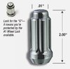 26641SD Small Diameter Lock Duplex Lug Kit, 14 mm x 1.50, Chrome - image 3