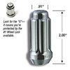 26643SD Small Diameter Lock System, 5-Lug Kit, Duplex 14 mm x 1.50, Chrome - image 2