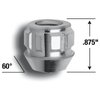 40963 5-Lug Bulge OE 3/4" 12 mm x 1.75 Wheel Installation Kit, Zinc - image 4