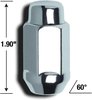 41108XLHT Bulge XL HT-Lug Kit, 3/4" 14 mm x 2.00, Chrome - image 2