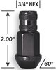 44028BK Bulge OE Aluminum-Lug Kit, 3/4" 12 mm x 1.25, Black - image 2