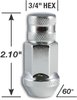 45138-20 Forged Closed-Lug Kit, 3/4" 12 mm x 1.50 5-Lug, Chrome - image 2