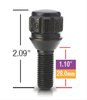 47179NBC Lug Bolt Lock, Cone, 12 mm x 1.50, Black, 28 mm - image 3