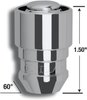 61681 Gorilla Guard Acorn Wheel Lock, 1/2, Chrome - image 3
