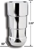 66641 Gorilla Guard Dup Acorn Wheel Lock, 14 mm x 1.50, Chrome - image 3