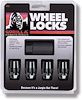 71481NBC Gorilla Lock Acorn Wheel Lock, 1/2, Black - image 1
