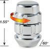 71681XB5 X2 Acorn Wheel Lock, 1/2, Chrome, Set of 5 - image 2
