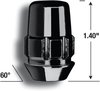 71684NBC System Lock, 6-Lug 1/2 Acorn, Black - image 3