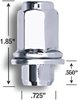 73138TXL Toyota Mag XL-Lug, 13/16" 12 mm x 1.50, Chrome - image 2