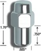 73187CRB Cragar Mag-Lug Kit, 13/16" 1/2, Chrome - image 2