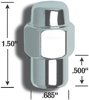73187SMB Short Mag-Lug Kit, 13/16", 1/2, Chrome - image 3