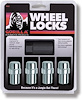 73681N Gorilla Lock Wheel Lock, Standard Mag, 1/2, Chrome - image 1