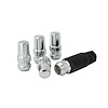 76641NB5 Gorilla Lock Duplex Acorn Wheel Lock, 14 mm x 1.50, Chrome, Set of 5 - image 1