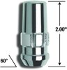 76681N Gorilla Lock Duplex Acorn Wheel Lock, 1/2, Chrome - image 3