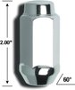 76885 8-Lug Dup Acorn 7/8" 1/2 Wheel Installation Kit, Chrome - image 4