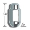 91107XLHTB Bulge XL HT-Lug Kit, 13/16" 14 mm x 2.00, Chrome - image 2