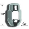 91923 5-Lug Bulge 13/16" 12 mm x 1.25 Wheel Installation Kit, Chrome - image 3
