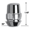 91923 5-Lug Bulge 13/16" 12 mm x 1.25 Wheel Installation Kit, Chrome - image 4