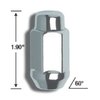 91943XLHT 5-Lug Bulge Xl HT 13/16" 14 mm x 1.50 Wheel Installation Kit, Chrome - image 3