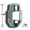 91973HT 5-Lug Bulge HT 13/16" 7/16 Wheel Installation Kit, Chrome - image 3