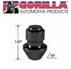 96641BDX5 Gorilla Lock Factory-Style Wheel Locks, 14 mm x 1.50, Black, Set of 5 - image 3