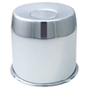 HC211A Hub Cover, 5.1" I.D., Closed-End, Chrome - image 1