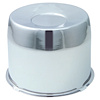 HC211ST Hub Cover, 5.1" I.D., Closed-End, Short, Chrome - image 1