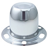 HC227 Hub Cover, 4.25" I.D., Closed-End, Derby, Chrome - image 1