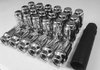 K6CESL-12150GR 6-Lug 12 mm x 1.50 ET Spline Wheel Installation Kit, w/ Locks, Chrome - image 2