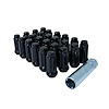 K6TSL-14150BGR 6-Lug 14 mm x 1.50 Spline Wheel Installation Kit, w/ Locks Truck, Black - image 1