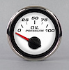 01126-93 Performance Series Oil Pressure Gauge, White, 2-1/16 in. - image 1